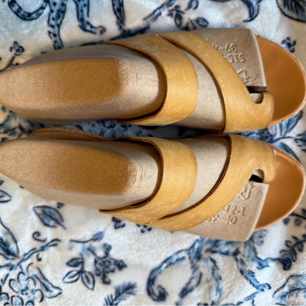 Kork-Ease Tan Sandals with Cushioned Footbed